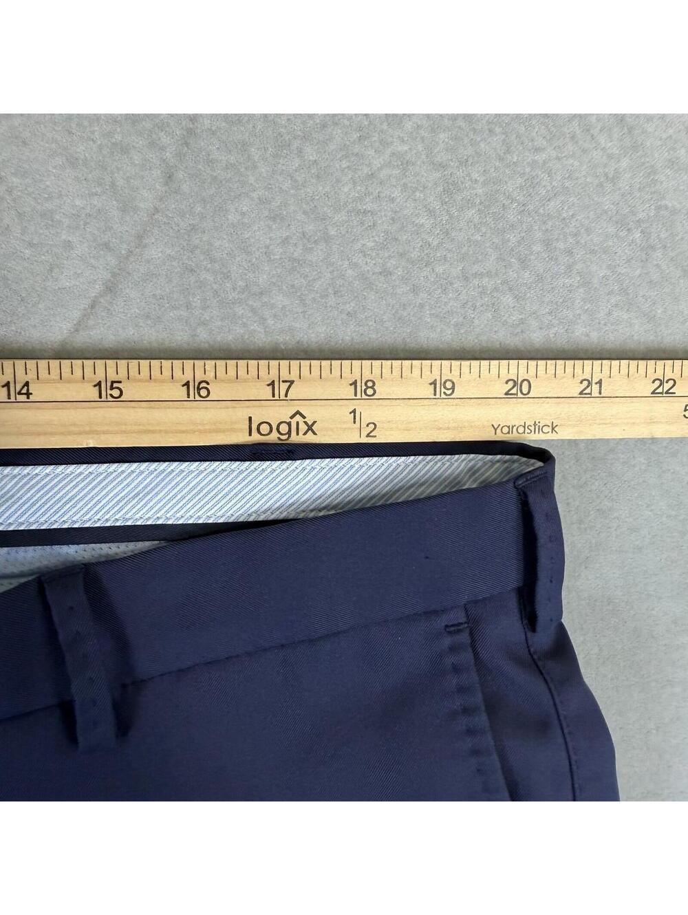 Peter Millar Pants Mens 40x30 Navy Durham High Drape Performance Crown Golf EB78 - Picture 6 of 7